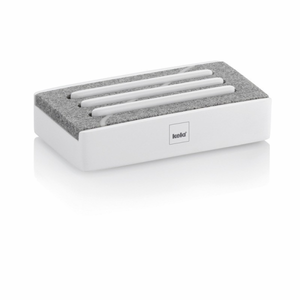 Miska na mýdlo Cubepolyresin bílá KL-23691