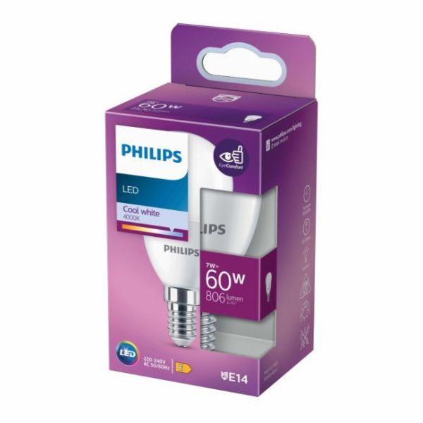 LED žárovka P48 7W E14 4000K 806LM PL/MAT