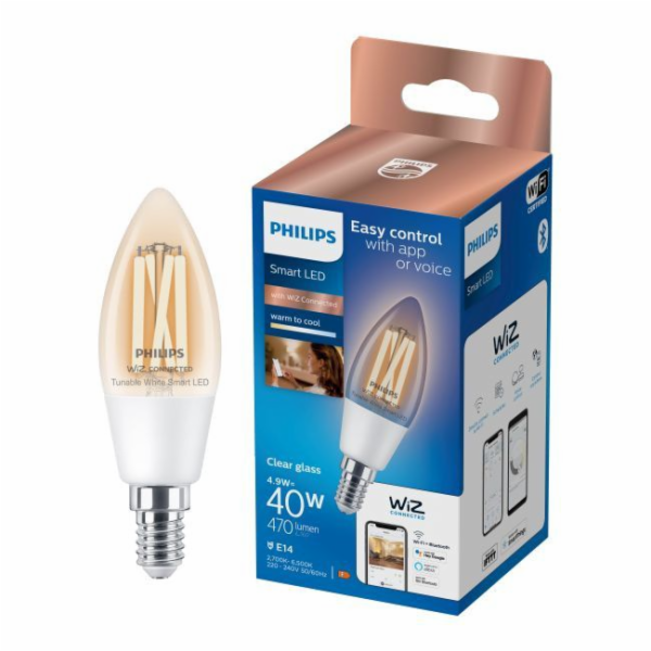 LEMP LED WIFI C35 E14 4,9W 470LM TW FL