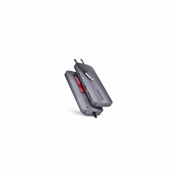 AXAGON HMC-6GM2, USB 10Gbps hub, USB-A, USB-C, HDMI, M.2 ...