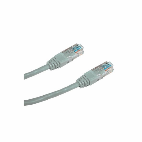 DATACOM Patch kabel UTP CAT5E 15m (x) šedý křížený