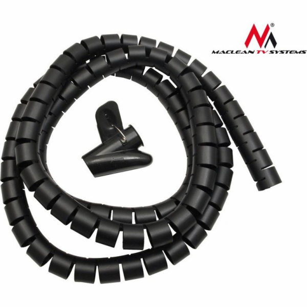 Maclean Organizer Spiral for Wires Black 1 kus (MCTV-676B)