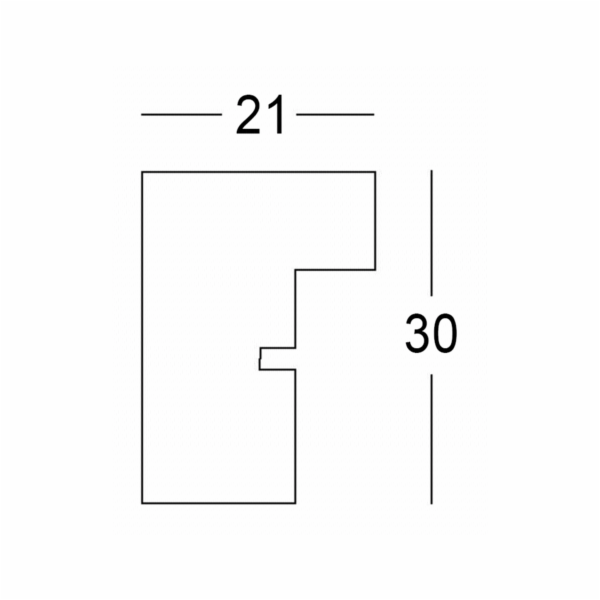 Walther Stockholm          30x40 drevo bila EA040W
