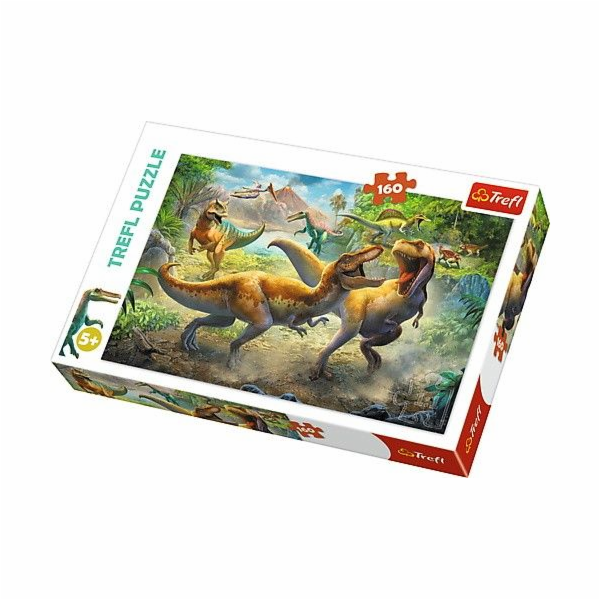 Puzzle Trefl, 160 dílků – Boj s tyranosaury (GXP-645423)