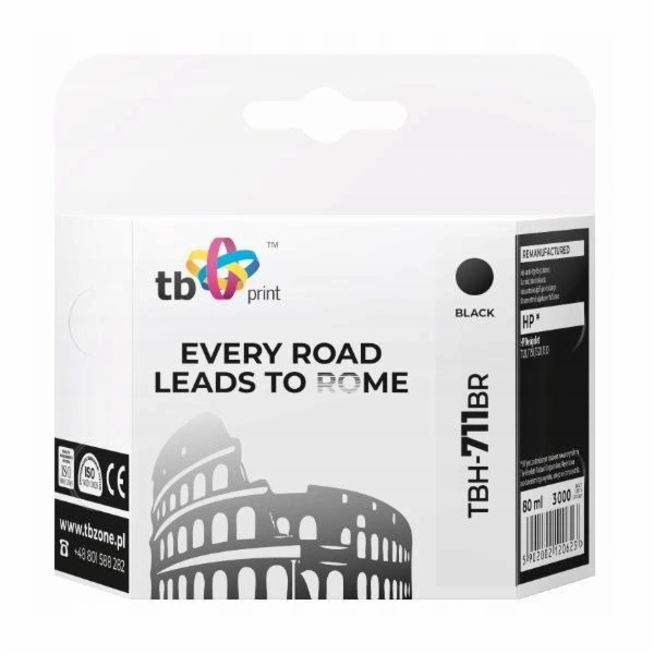 Ink. kazeta TB kompat. s HP TBH-711BR BK