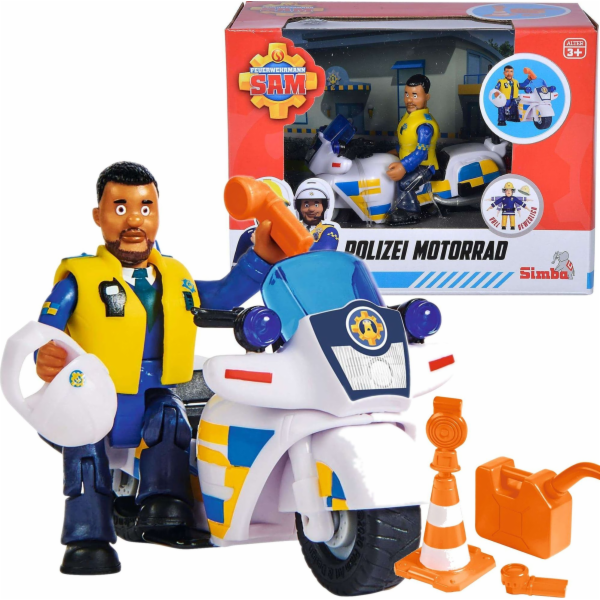 Simba Hasič Sam Police Motor s figurkou