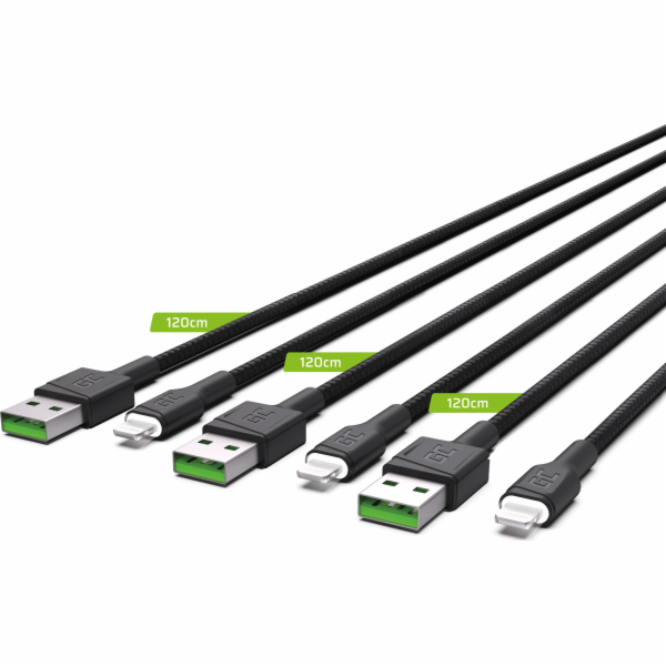 Green Cell USB kabel Sada 3x Green Cell GC Ray USB kabel ...
