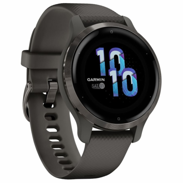 Garmin GPS sportovní hodinky Venu2S Slate/Black Band, EU