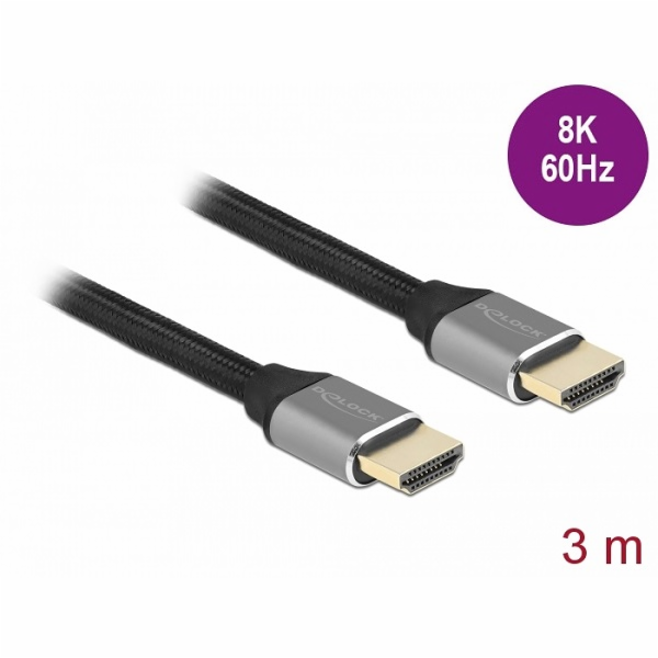 DeLOCK Ultra High Speed HDMI kabel 48Gbps 8K 60Hz