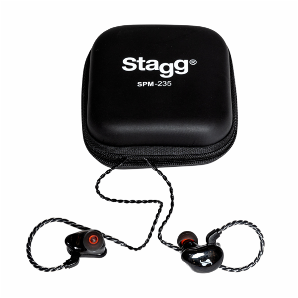 Stagg SPM-235 BK, in-ear sluchátka, černá