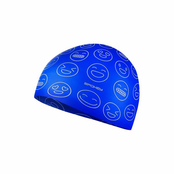 Spokey EMOJI Juniorská plavecká čepice, modrá