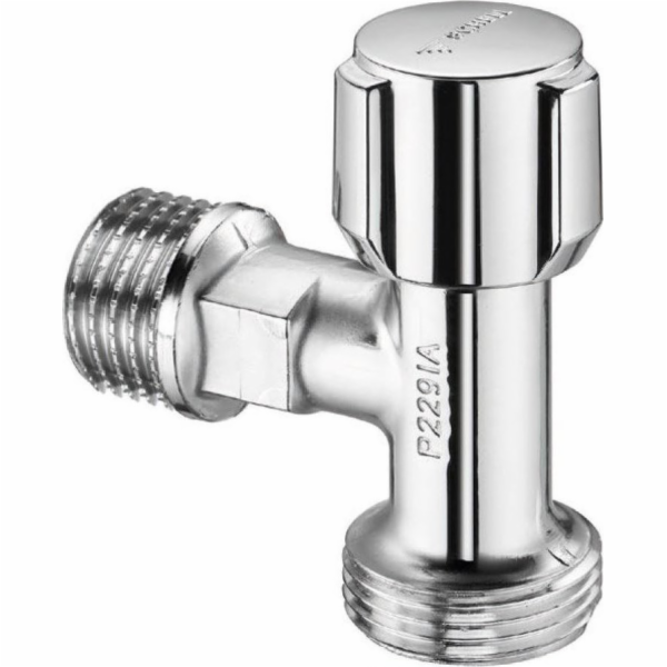 Úhlový ventil pračky Schell s knoflíkem 1/2" x 3/4"