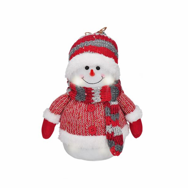 Solight LED sněhulák, 26cm, 6x LED, IP20, 3x AA - 1V257