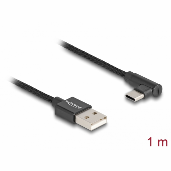 Delock Kabel USB 2.0 Typ-A samec na USB Type-C samec prav...
