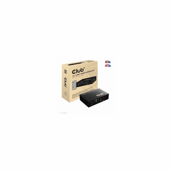 Club3D Switch 1:3 HDMI 8K60Hz/4K120Hz, 3 porty