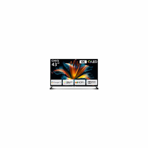 CHiQ U43QM8E TV 43", QLED, Google TV, Frameless, Dolby Au...