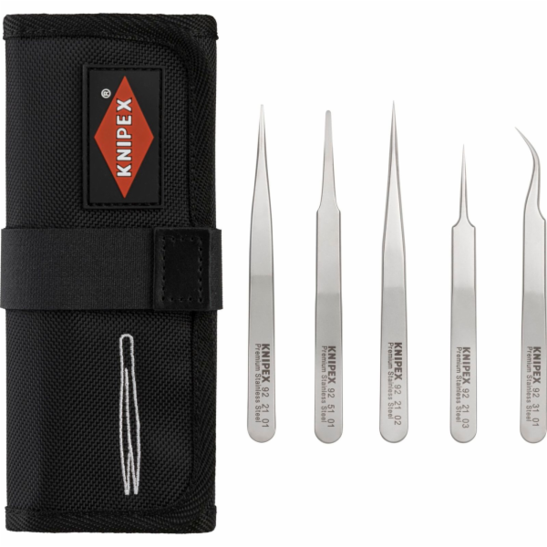 KNIPEX Precision Tweezers Set 5 pieces