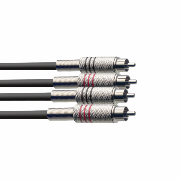 Stagg STC060C, kabel 2x RCA/2X RCA, 60cm