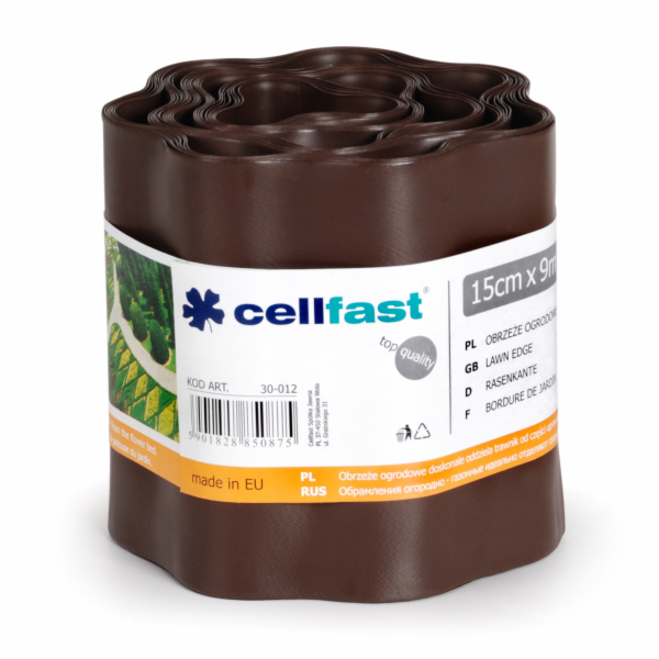 Zahradní lemování Cellfast 15 cm x 9 m hnědá