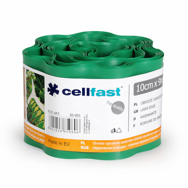 Zahradní lemování Cellfast 10 cm x 9 m zelená