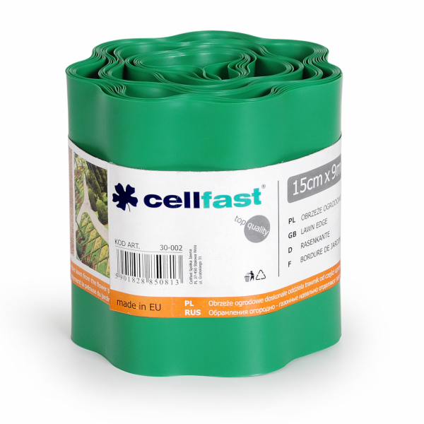 Zahradní lemování Cellfast 15 cm x 9 m zelená