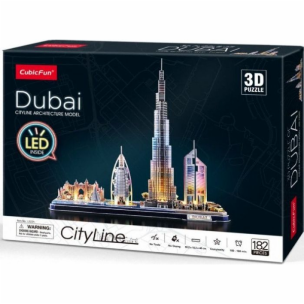Puzzle 3D LED Dubaj