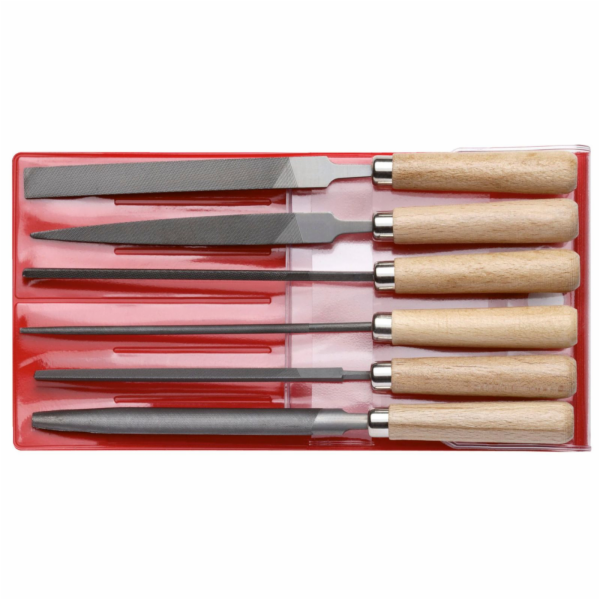 Sada pilníků na klíče GEDORE červená, 6 kusů