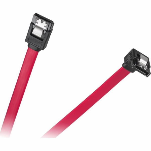 Kabel SATA přímá zástrčka - úhlová zástrčka 0,5m
