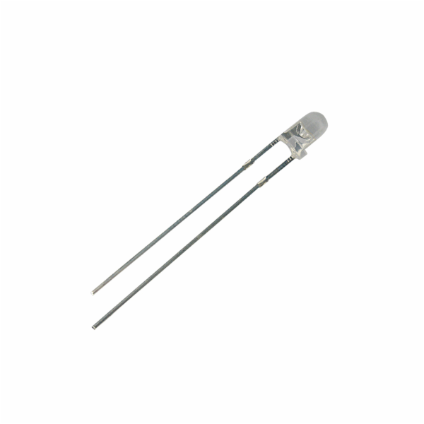 LED  3mm  bílá  4000mcd/30°  čirá