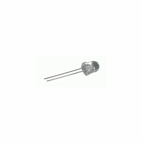 LED  8mm  bílá  6800mcd/25°  čirá