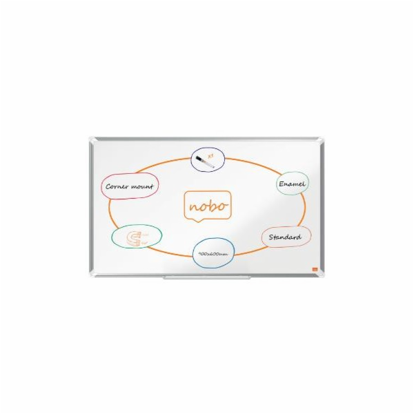 Nobo smaltovaná magnetická tabule Premium Plus 900 x 600 mm