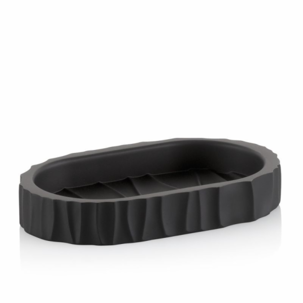 Miska na mýdlo Merida polyresin černá 15,0x9,0x2,5cm KL-2...