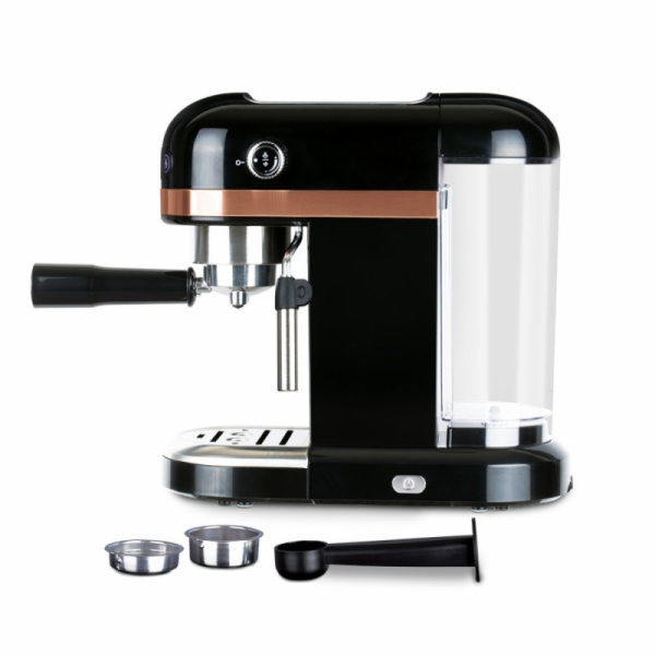 Pákový kávovar na espresso s LED displejem Black Rose Col...