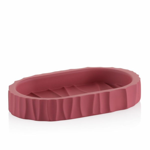 Miska na mýdlo Merida polyresin malinová červená 15,0x9,0...