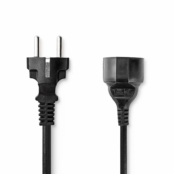 Nedis CEGL10200BK50 - Napájecí kabel | Typ F Zástrčka – T...
