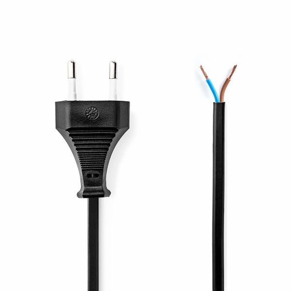 NEDIS napájecí kabel/ Euro zástrčka - otevřený/ přímý/ če...