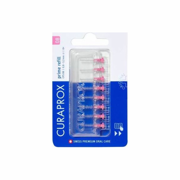 Curaprox Prime Refill 08 - 3,2mm / pink 8ks - náhrada