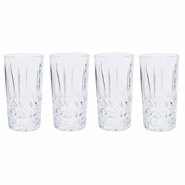 Broušené sklenice na long drink sada 4 ks KO-332100080