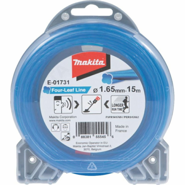 Makita struna nylonová 1,65mm, modrá, 15m, speciální pro ...