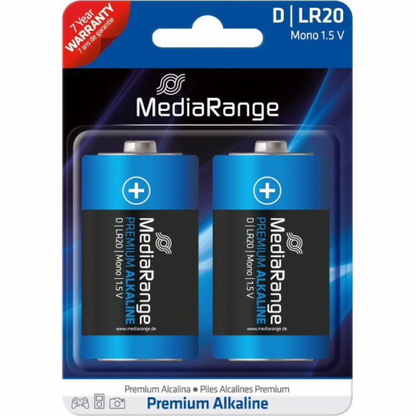 MediaRange Premium Alkalické baterie Mono D 1,5V blister ...