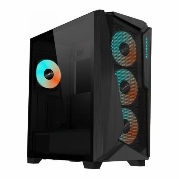 GIGABYTE C301 GLASS/Midi Tower/Transpar./Černá
