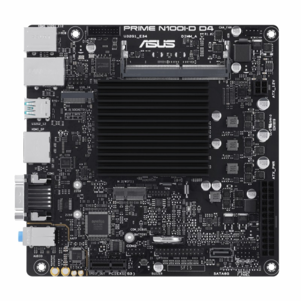 ASUS MB PRIME N100I-D D4-CSM, Intel® Processor N100, 1xDD...
