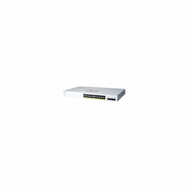 Cisco switch CBS220-24P-4G (24xGbE,4xSFP,24xPoE+,195W) - ...