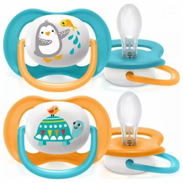 Šidítko Avent Ultra air Zvířátko 2ks 6- 18 m kluk Vel.6-18 m