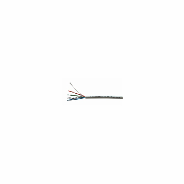 UTP kabel LYNX REELEX AIR, Cat5E, drát, PVC, Eca, šedý, 305m