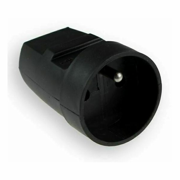 Instalační zásuvka přímá, 230V, černá, IP20  G-10-2  L124