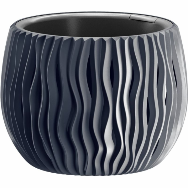 Květináč s vložkou Sandy Bowl 18 cm antracit