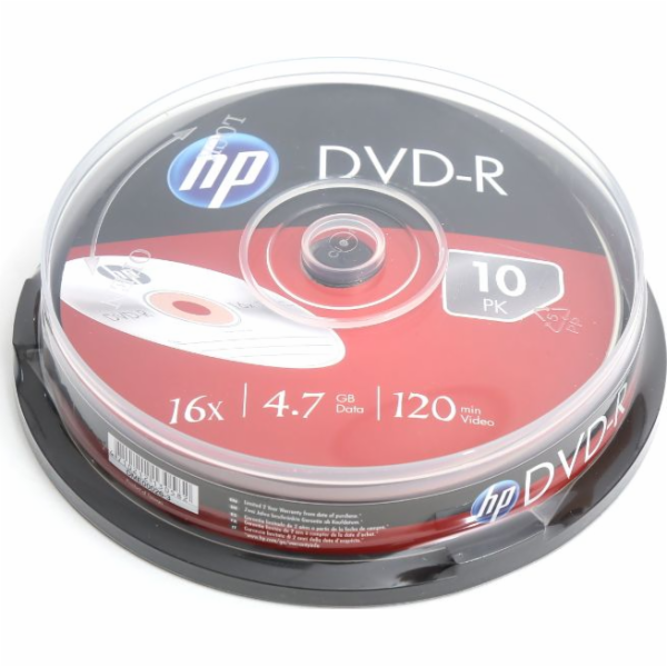 DVD-R HP 4,7 GB (120min) 16x 10-cake