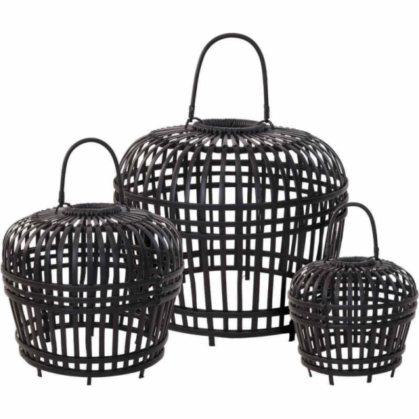 Stínidlo na lampu bambus HOMESTYLING černá 60 cm KO-J1130...