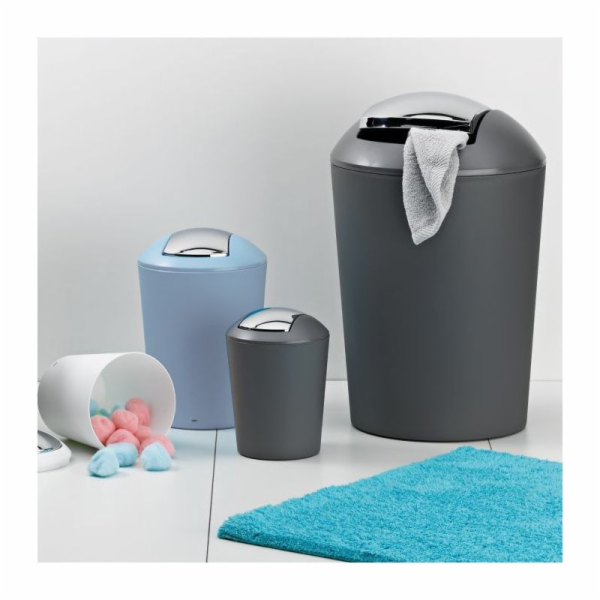 Odpadkový koš MARTA 5L plast, šedý KL-22302